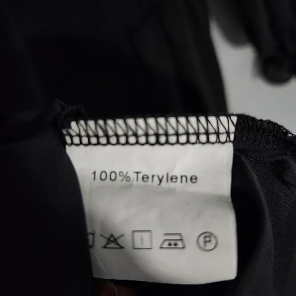 EXLURA women's  casual long lantern sleeve dress square neck ruffle size M black - Picture 4 of 8